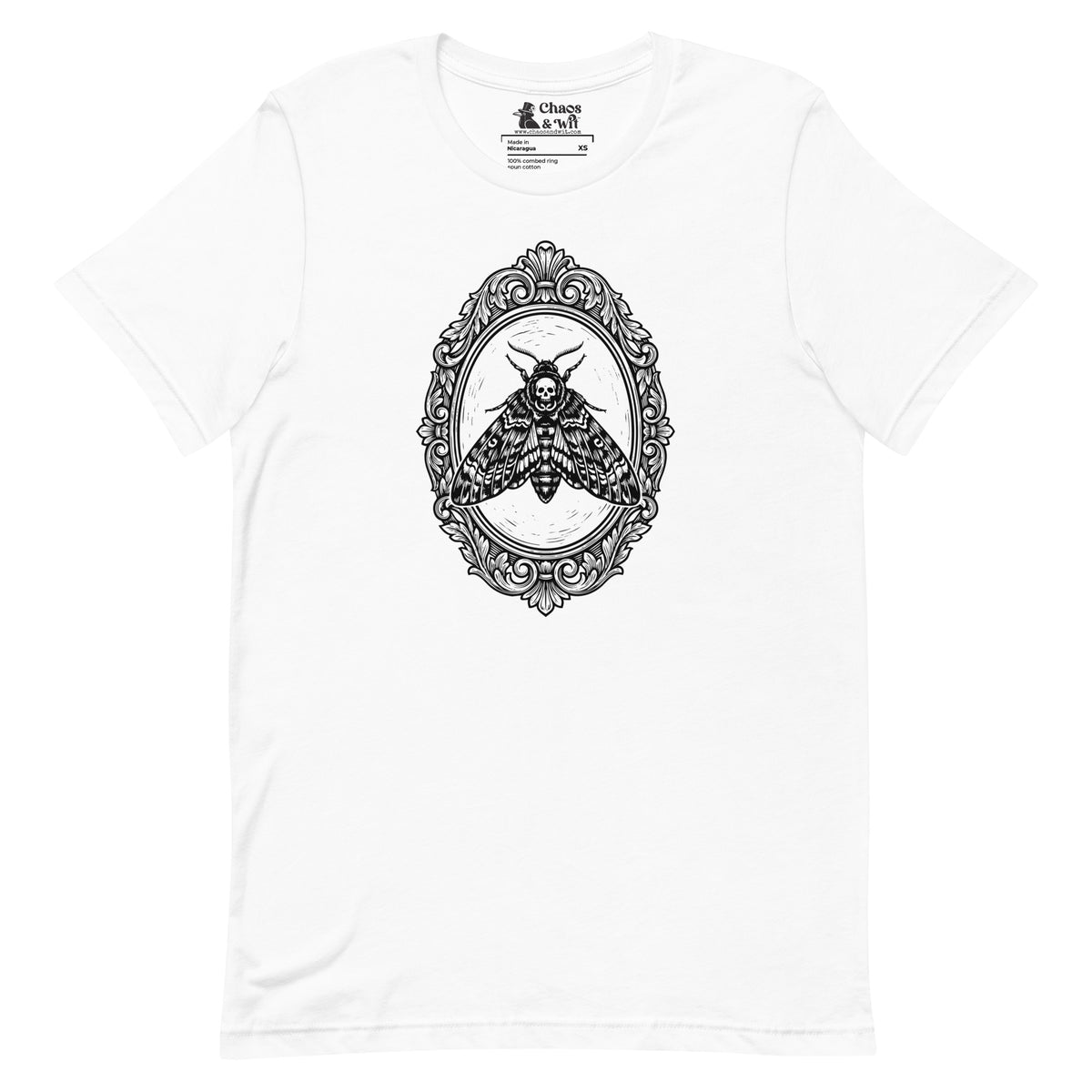 Framed Death Head Moth t - shirt - Chaos & Wit