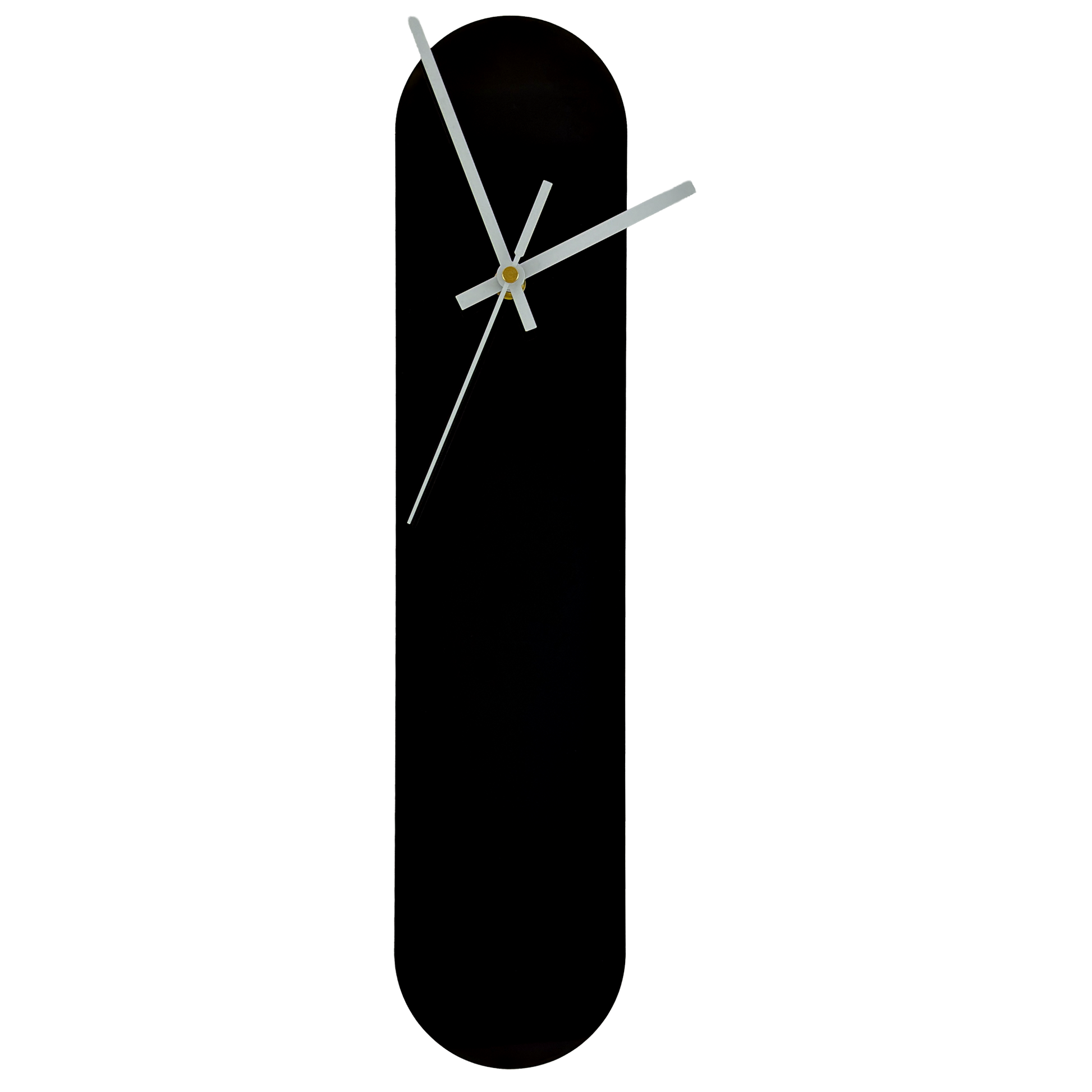 The Ooid — Gloss Black Oval Wall Clock - Clock - Chaos & Wit