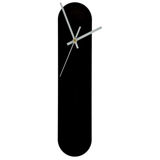 The Ooid — Gloss Black Oval Wall Clock - Clock - Chaos & Wit