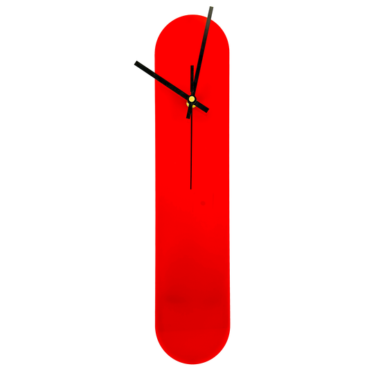 The Ooid — Gloss Red Oval Wall Clock - Clock - Chaos & Wit