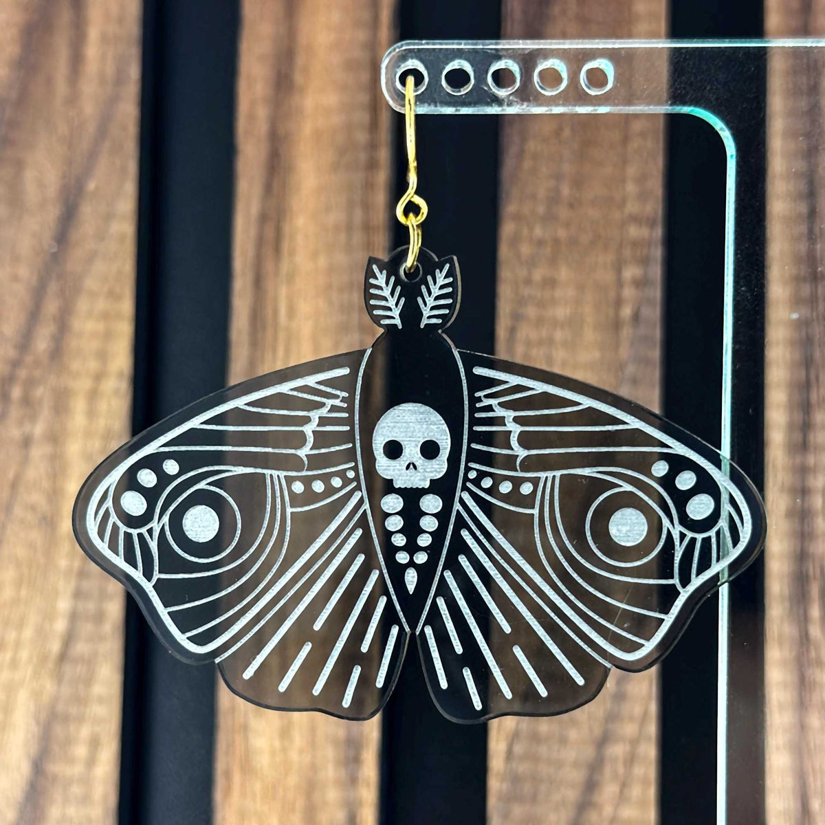 Mystical Moth Acrylic Earrings | Whimsigoth Accessories