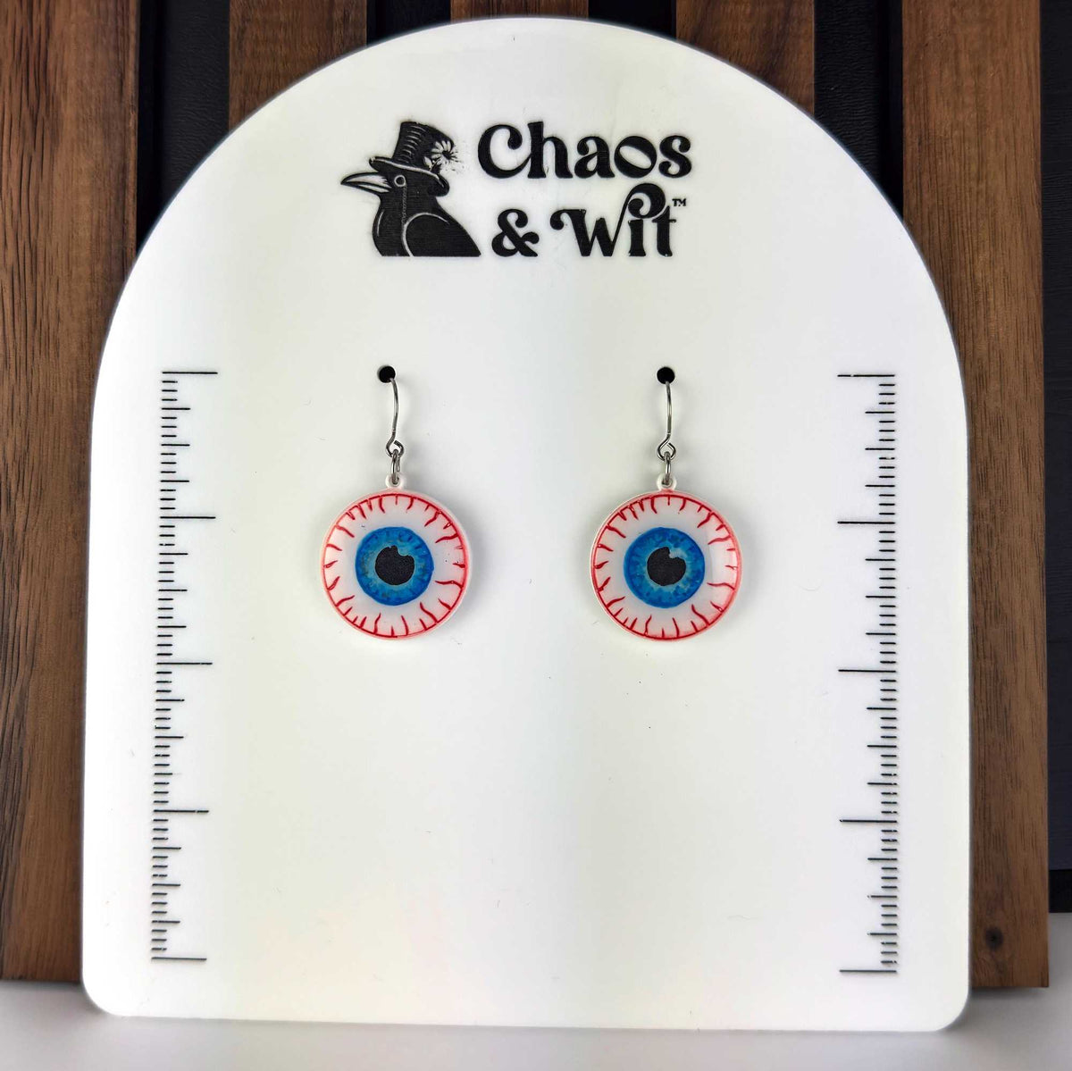 Hand-painted Eyeball Acrylic Earrings | Creepy Accessories