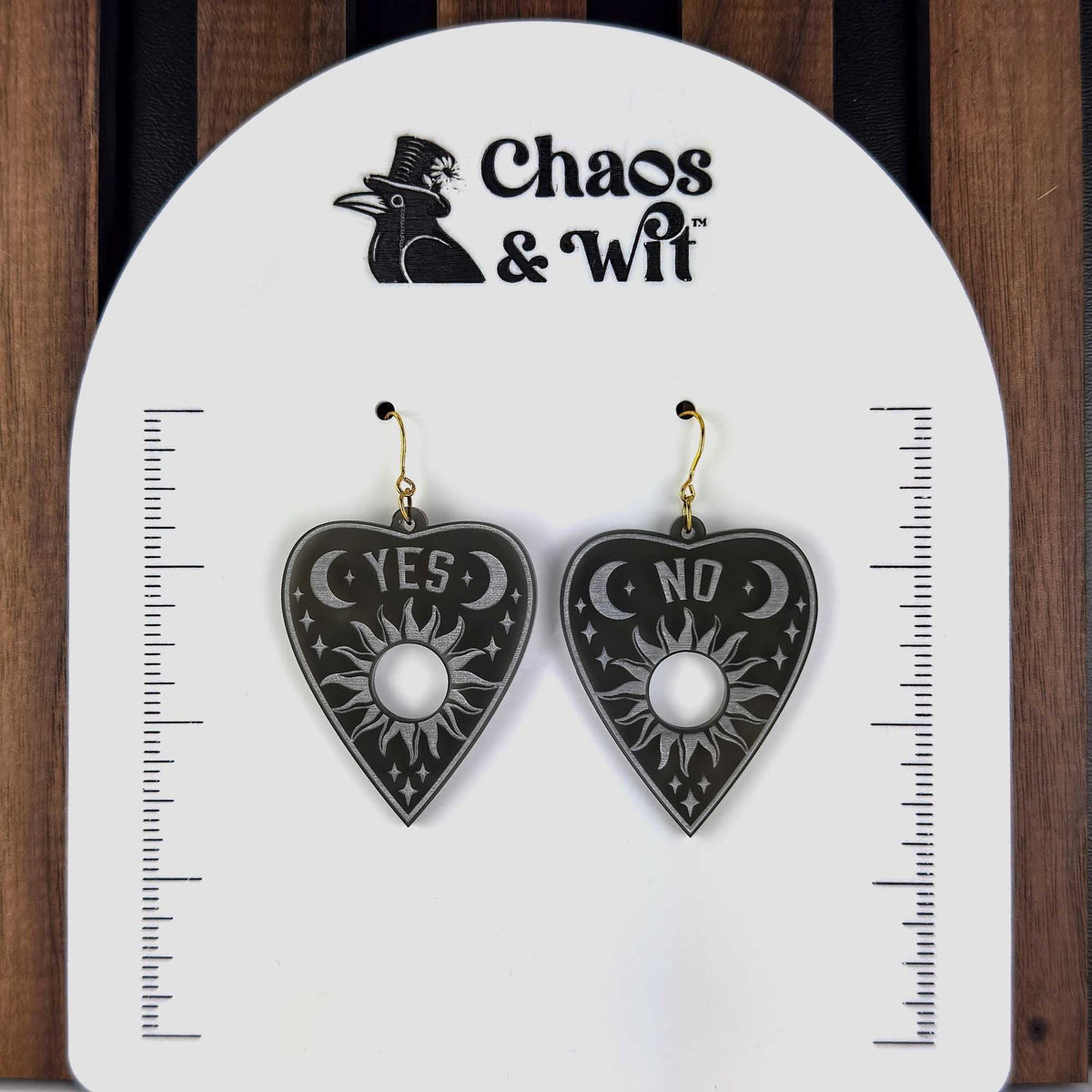 Ouija Planchette Acrylic Earrings | Seer Accessories