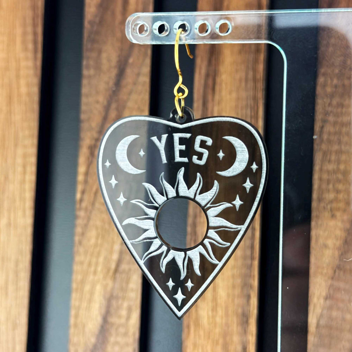 Ouija Planchette Acrylic Earrings | Seer Accessories