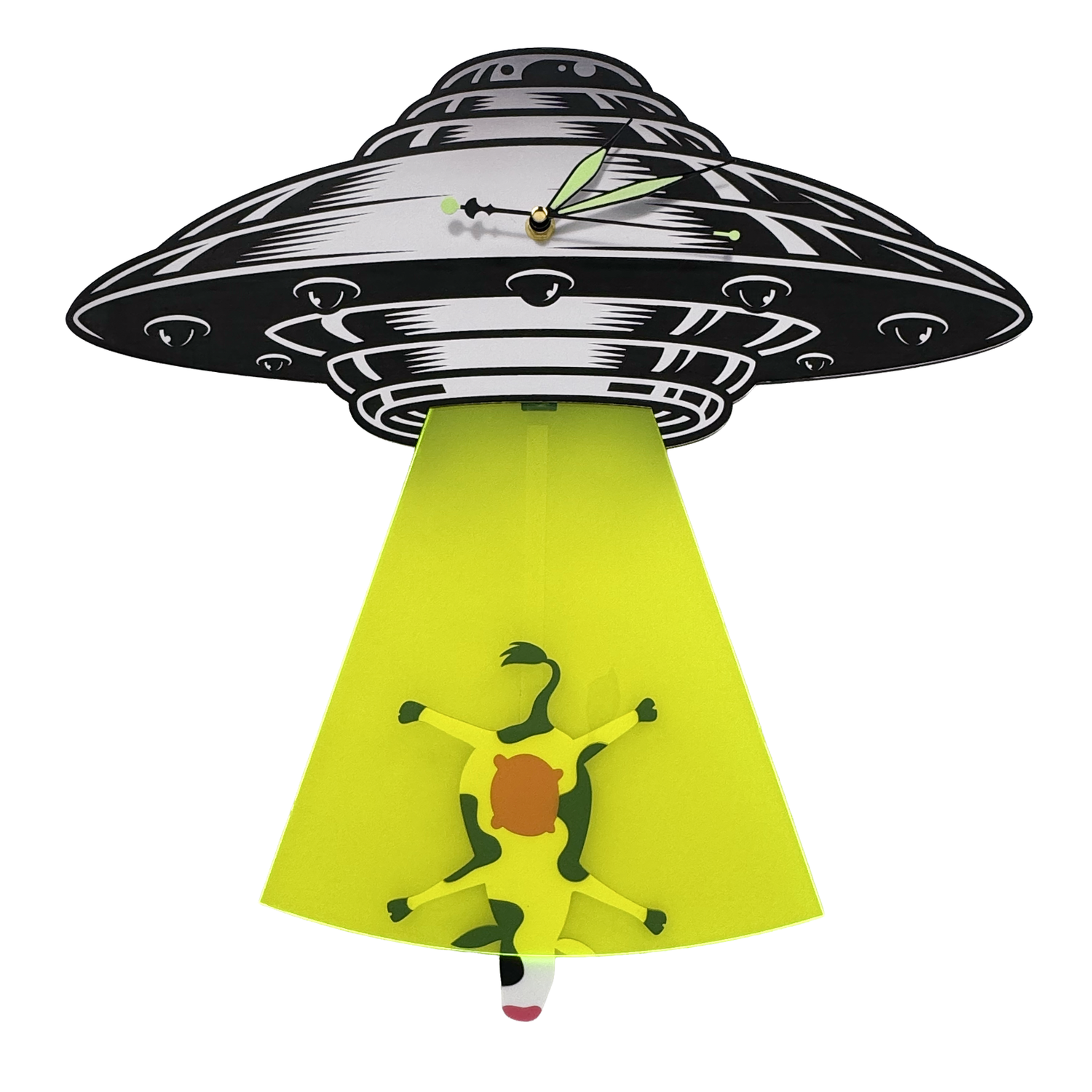 The UFO — Cow Pendulum Wall Clock - Clock - Chaos & Wit