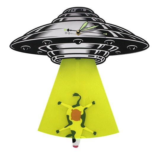 The UFO — Cow Pendulum Wall Clock - Clock - Chaos & Wit