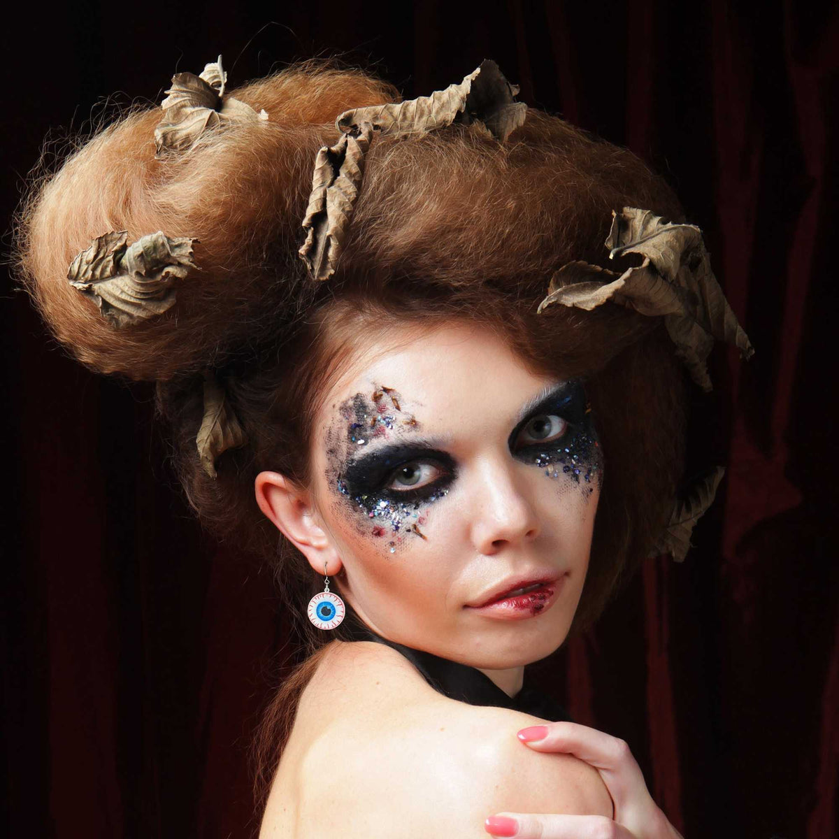 Hand-painted Eyeball Acrylic Earrings | Creepy Accessories
