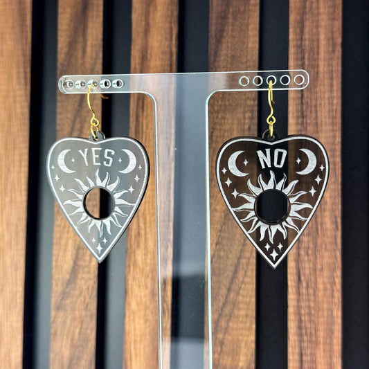 Ouija Planchette Acrylic Earrings | Seer Accessories
