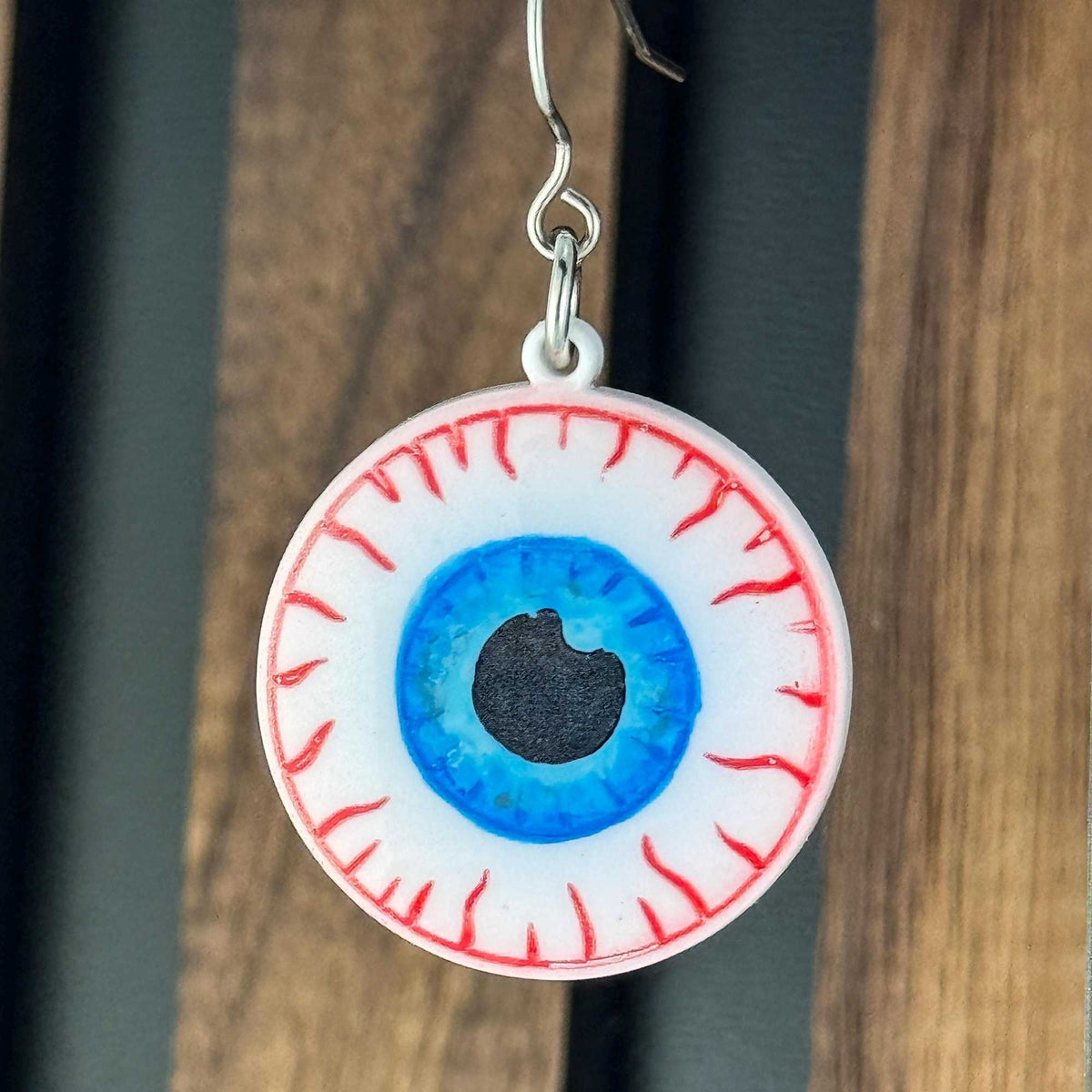 Hand-painted Eyeball Acrylic Earrings | Creepy Accessories