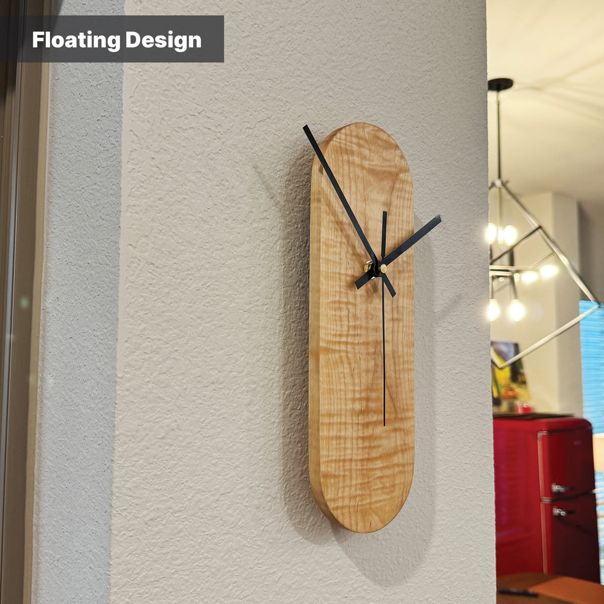 Oval Clock, Curly Maple - Clock - Chaos & Wit