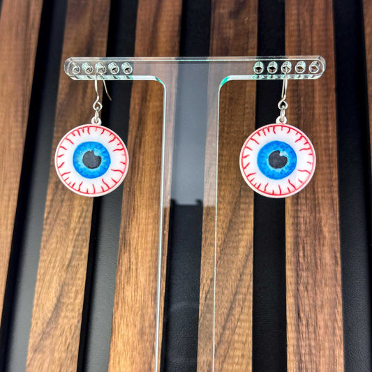 Hand-painted Eyeball Acrylic Earrings | Creepy Accessories