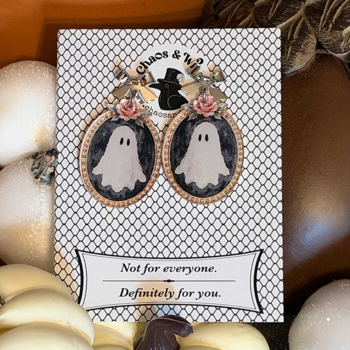 Framed Ghosts Earrings - Earrings - Chaos & Wit