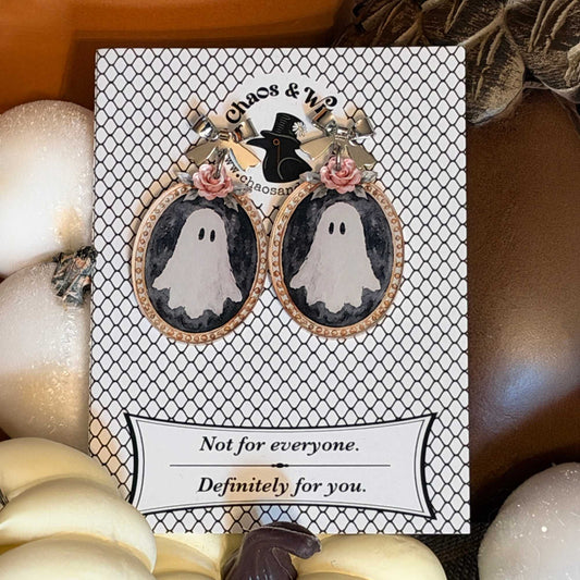 Framed Ghosts Earrings - Earrings - Chaos & Wit