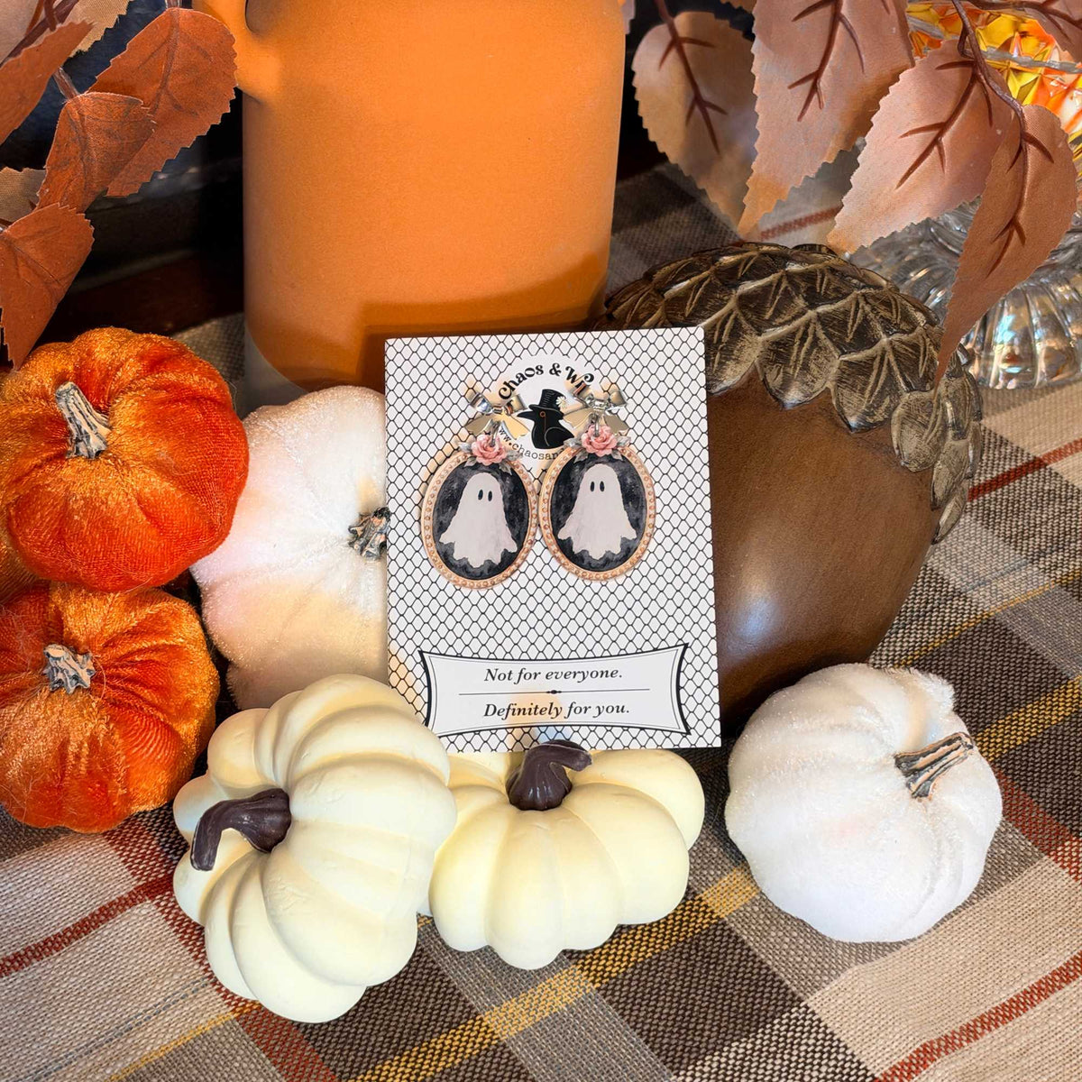 Framed Ghosts Earrings - Earrings - Chaos & Wit