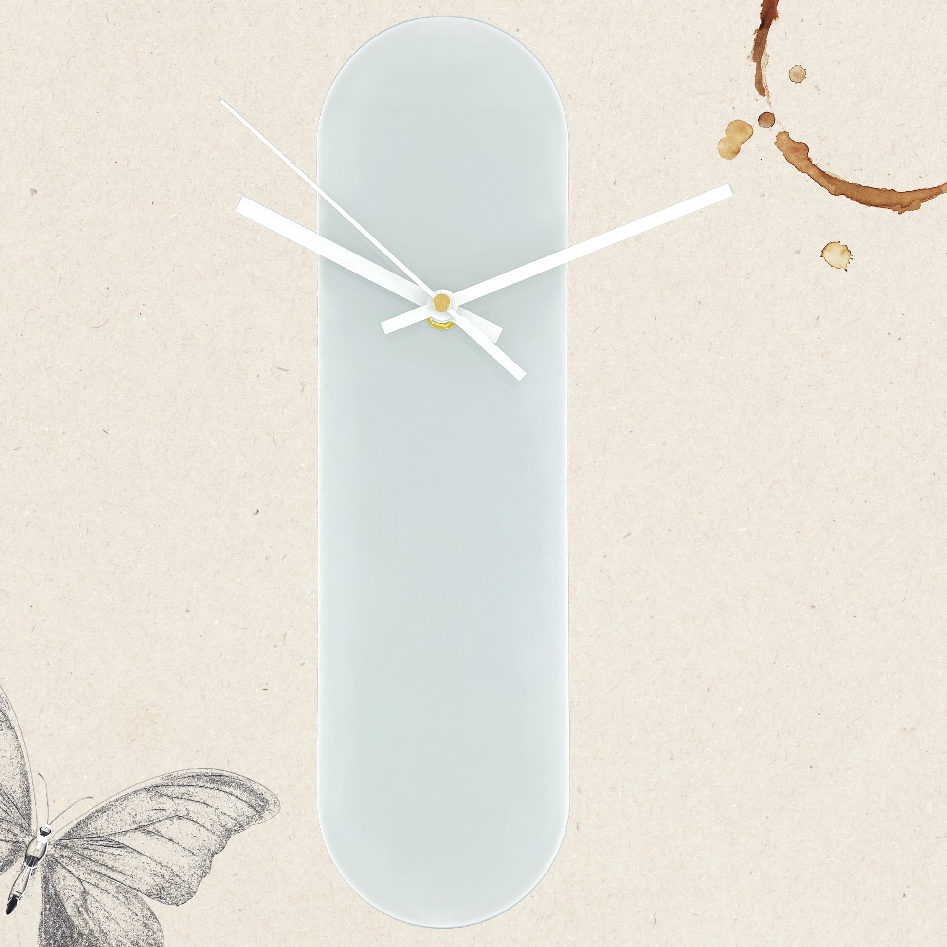 The Ooid — Gloss Gray Oval Wall Clock - Clock - Chaos & Wit