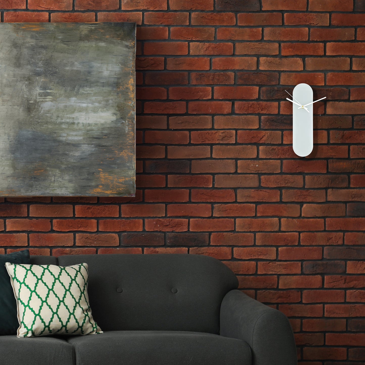 The Ooid — Gloss Gray Oval Wall Clock - Clock - Chaos & Wit