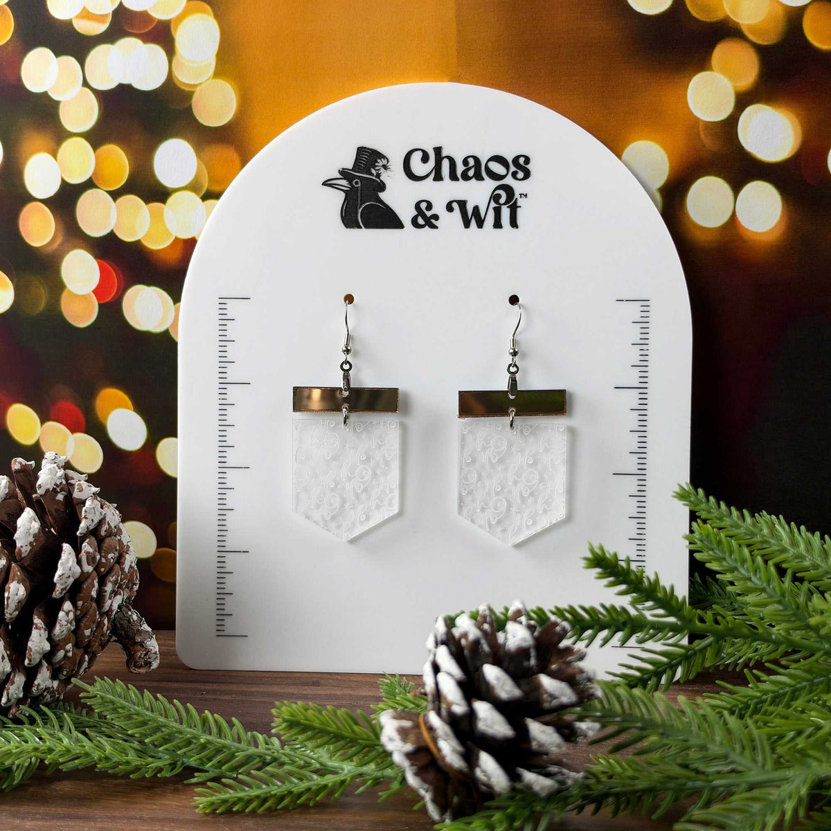 Ho Ho Ho Pennant Earrings - Earrings - Chaos & Wit