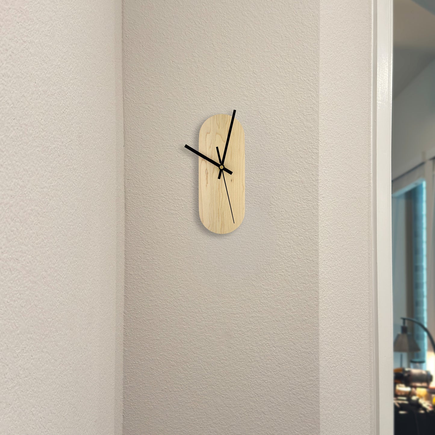 The Ooid — Maple Oval Wall Clock