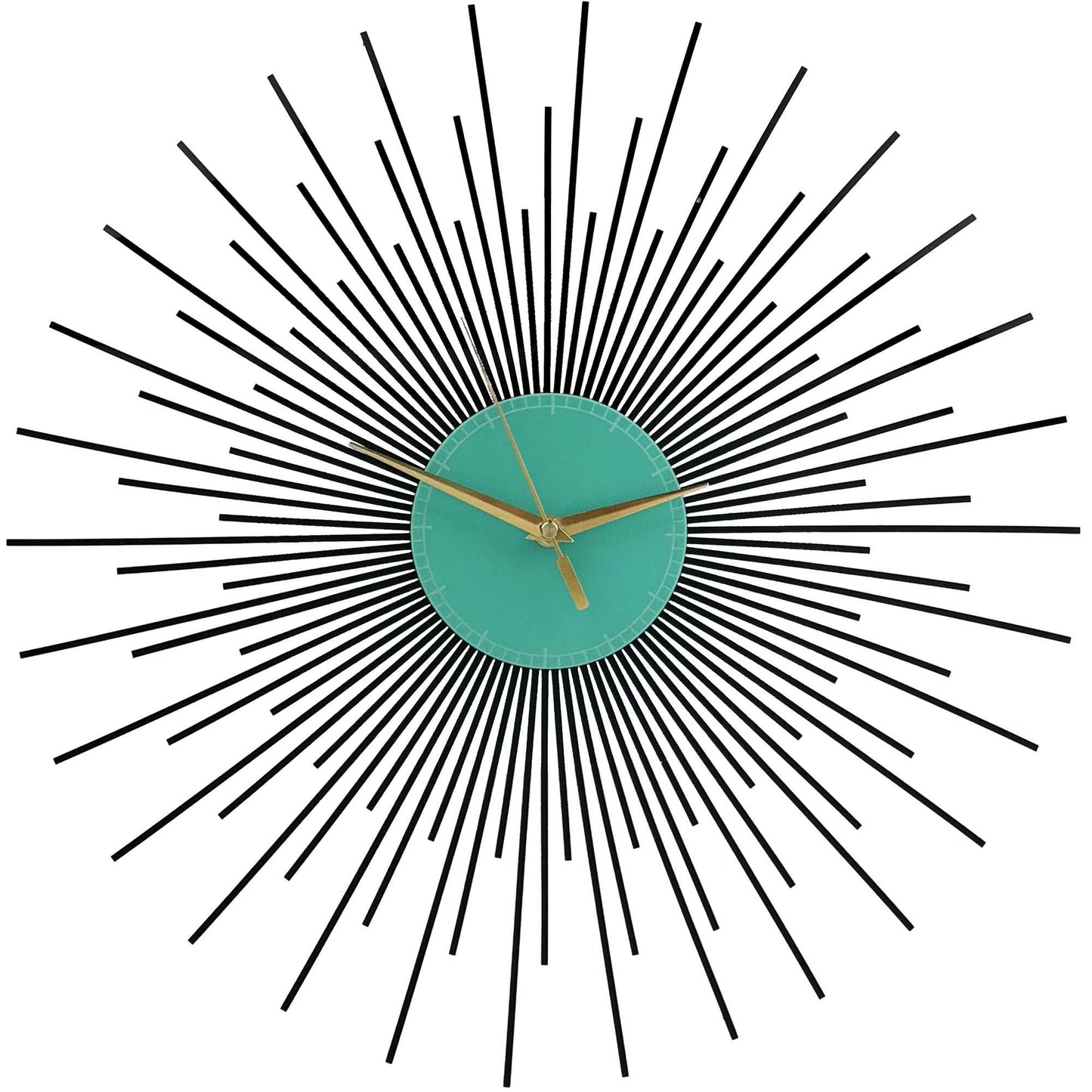 The Starburst Clock — Black Rays - Clock - Chaos & Wit