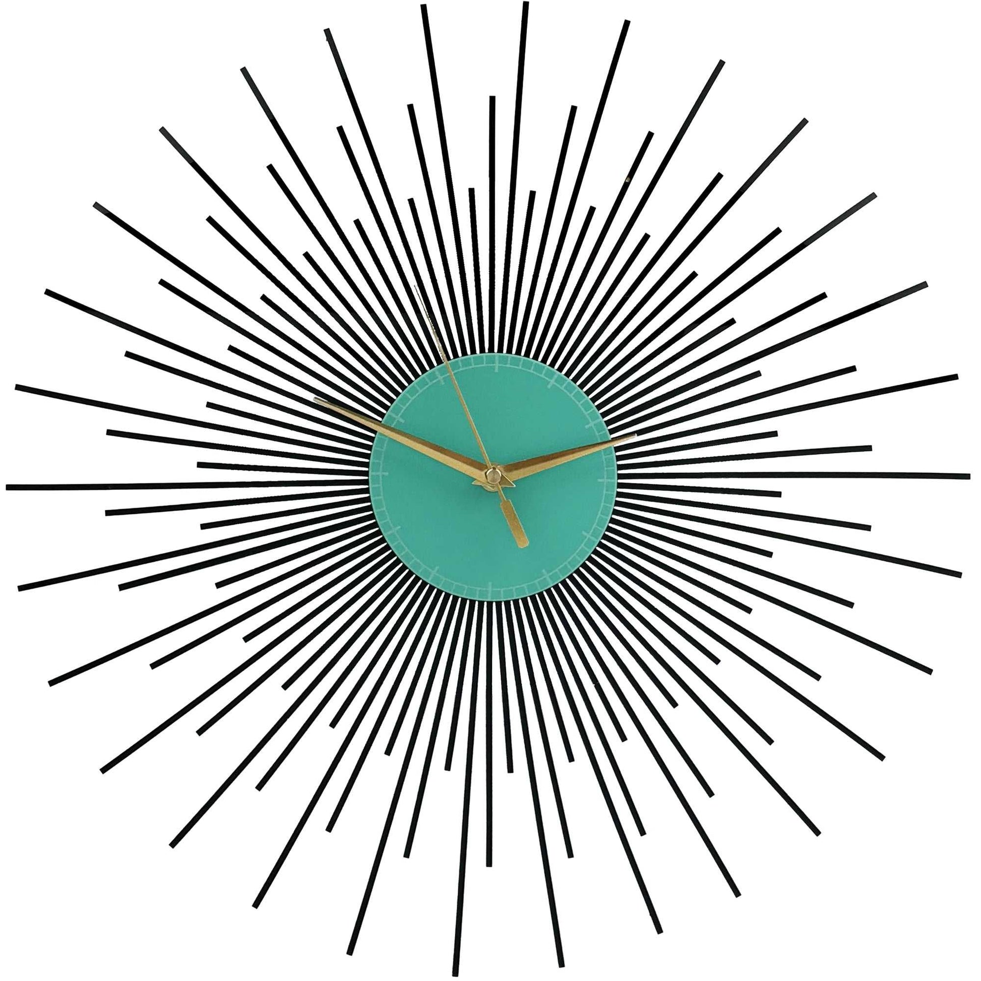 The Starburst Clock — Black Rays - Clock - Chaos & Wit