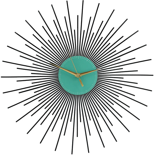 The Starburst Clock — Black Rays - Clock - Chaos & Wit