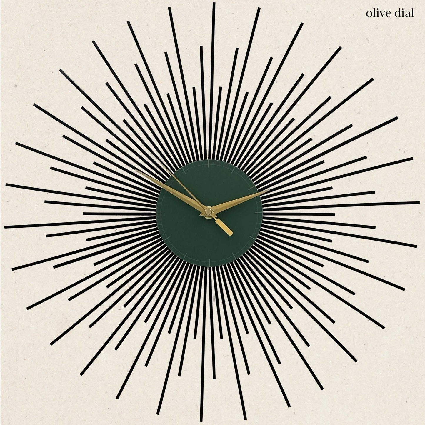 The Starburst Clock — Black Rays - Clock - Chaos & Wit