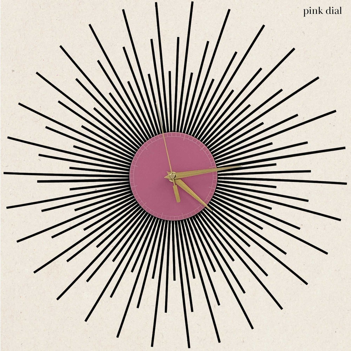 The Starburst Clock — Black Rays - Clock - Chaos & Wit