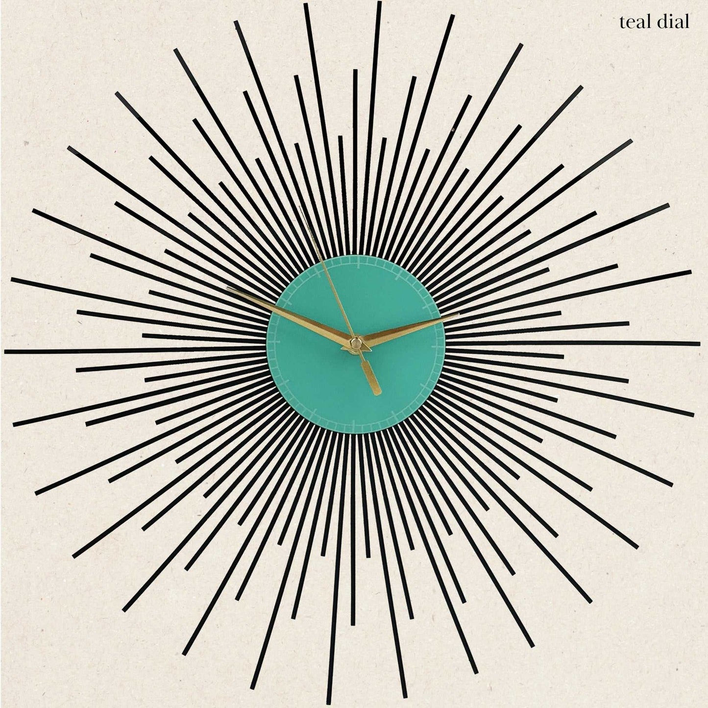 The Starburst Clock — Black Rays - Clock - Chaos & Wit