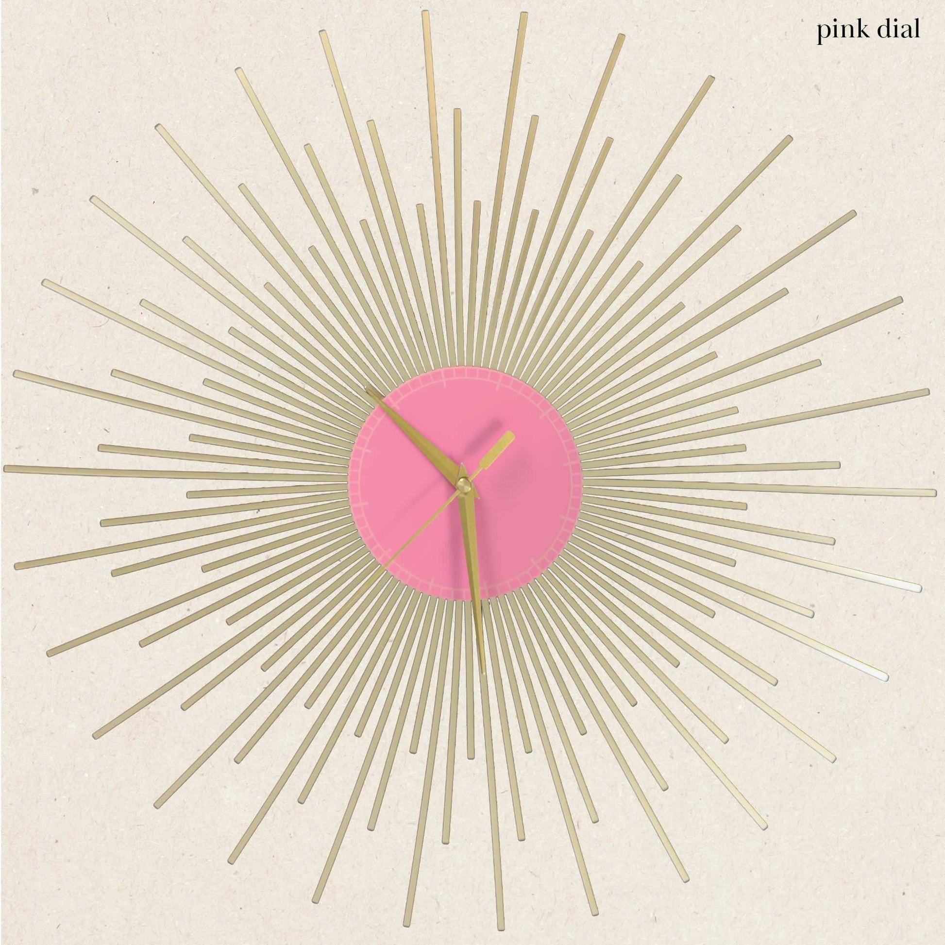 The Starburst Clock — Gold Rays - Clock - Chaos & Wit