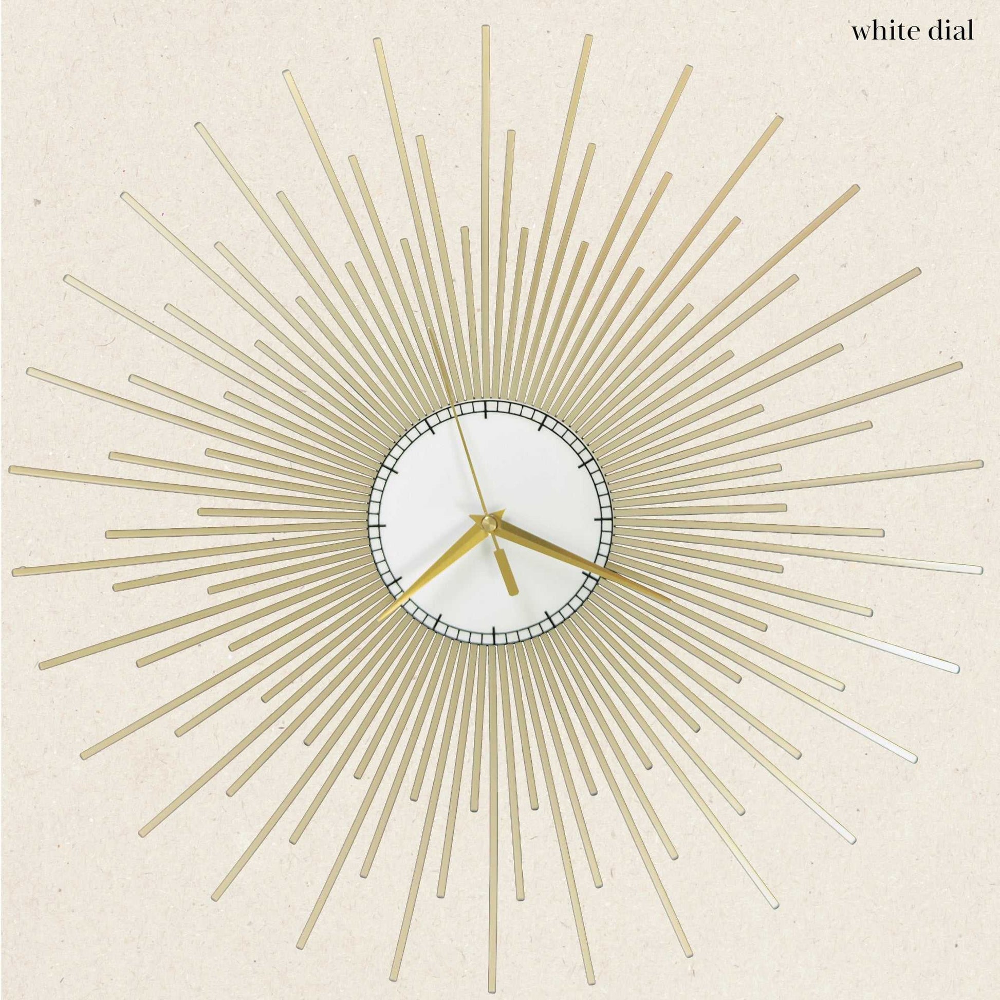 The Starburst Clock — Gold Rays - Clock - Chaos & Wit