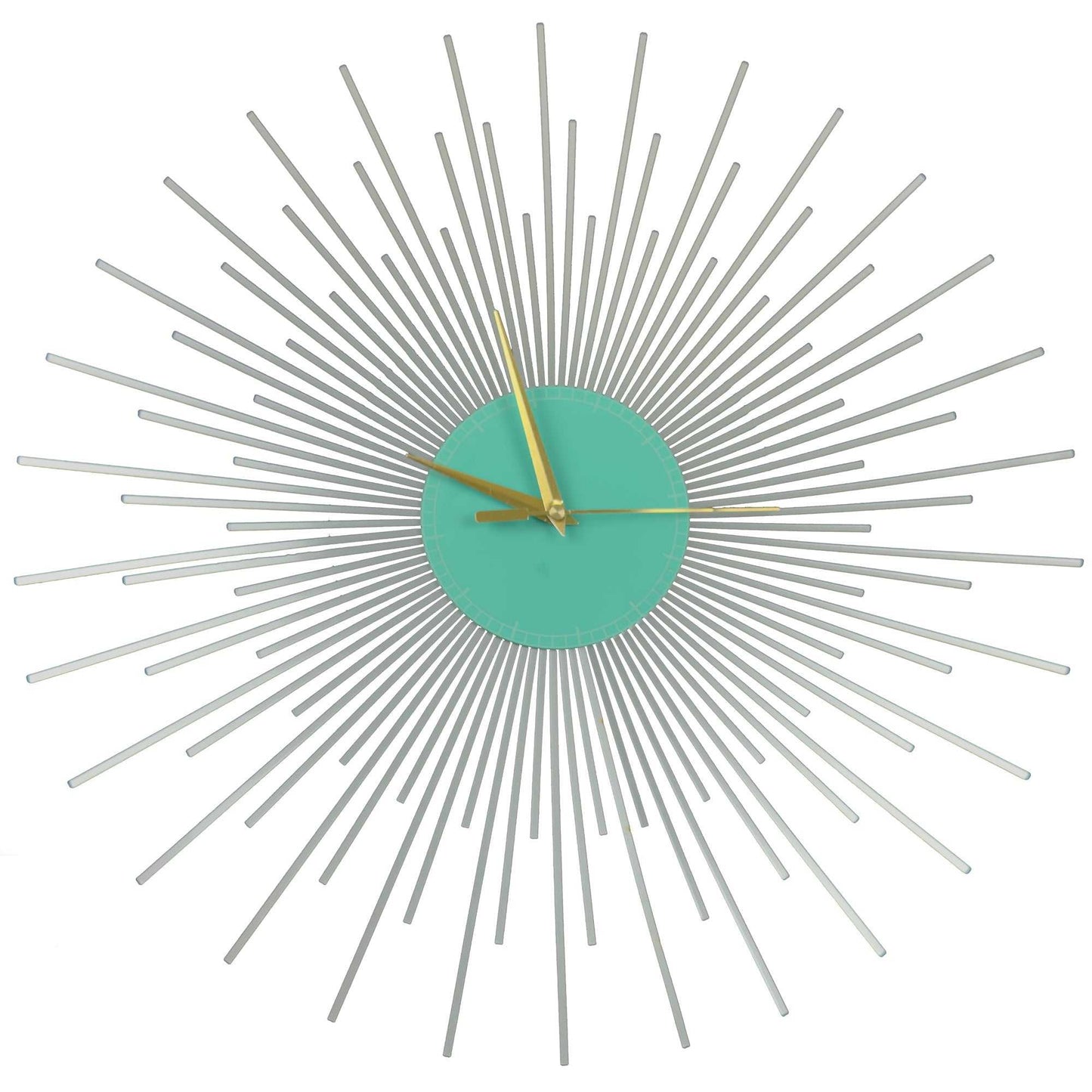The Starburst Clock — Silver Rays - Clock - Chaos & Wit
