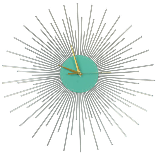 The Starburst Clock — Silver Rays - Clock - Chaos & Wit