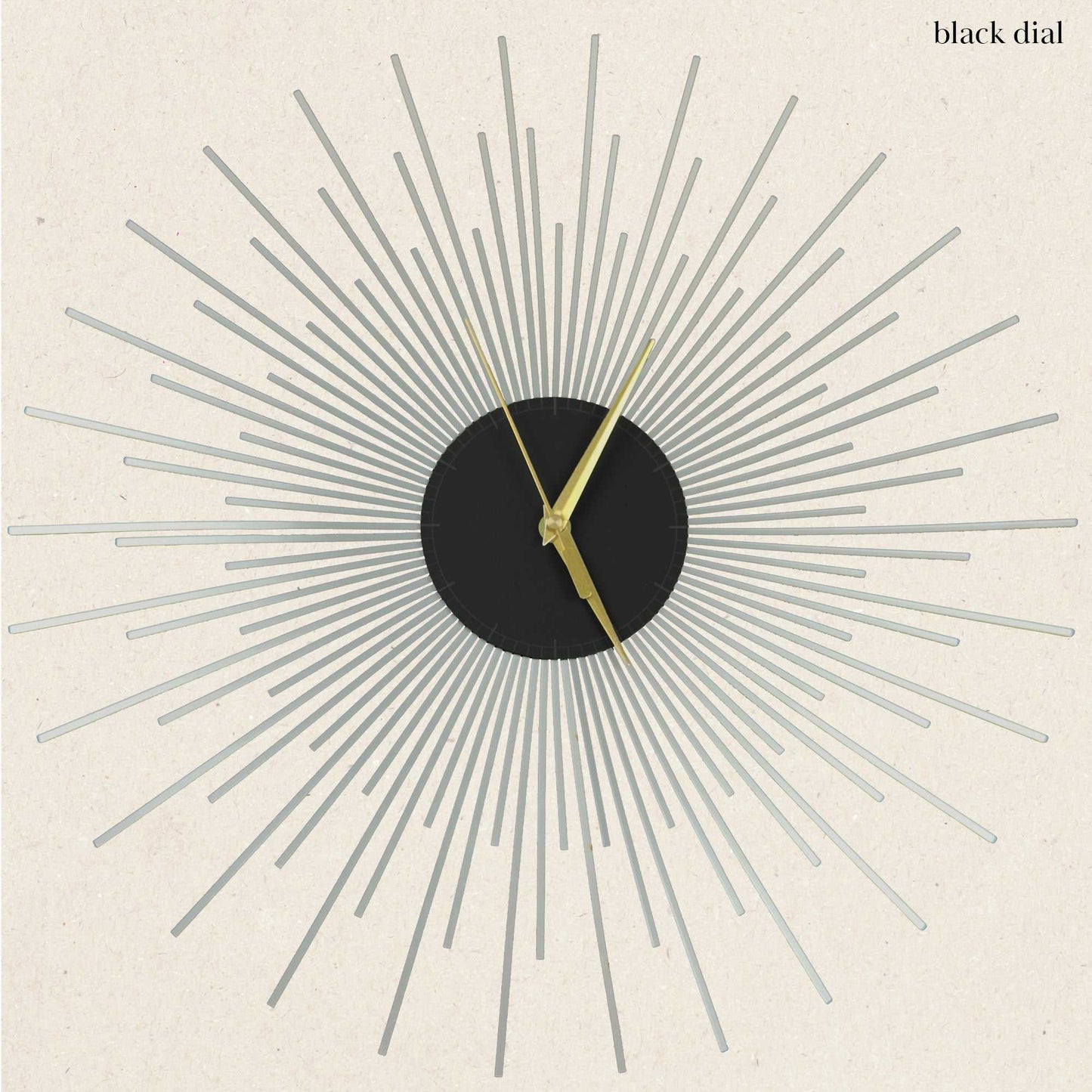 The Starburst Clock — Silver Rays - Clock - Chaos & Wit