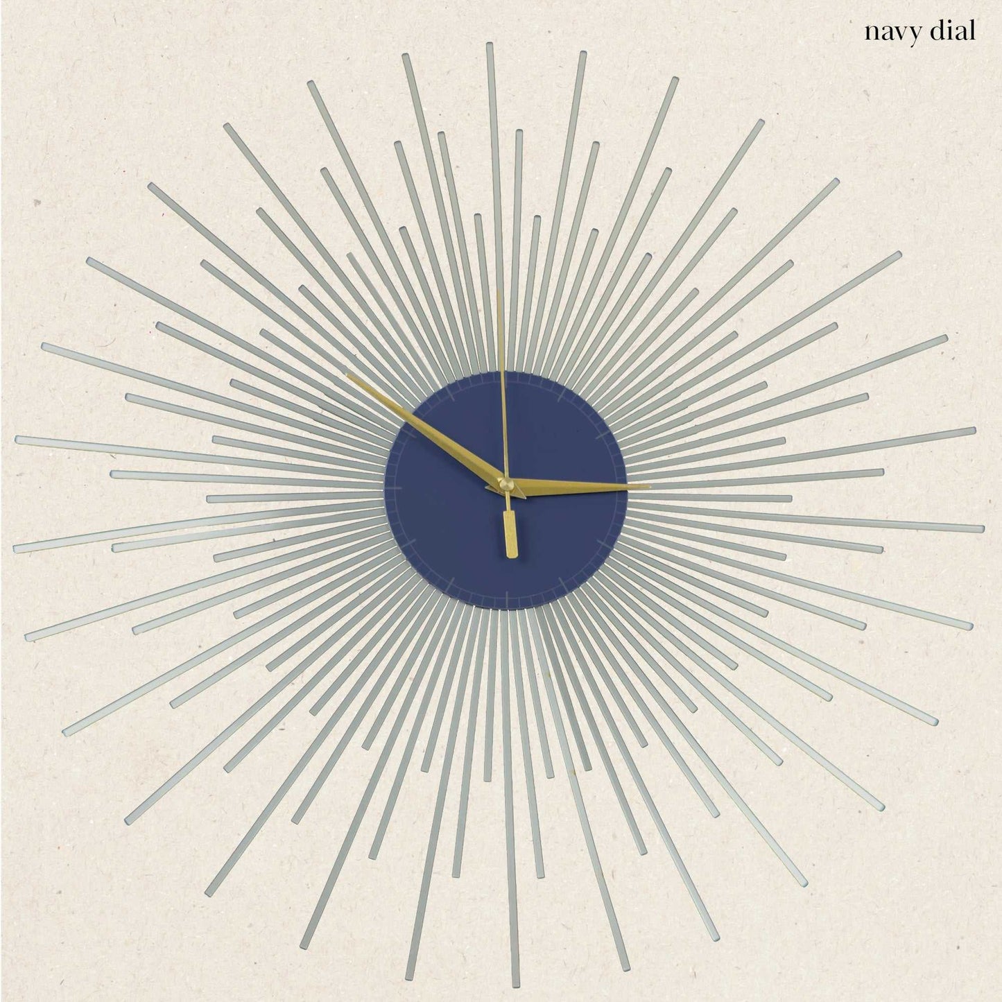 The Starburst Clock — Silver Rays - Clock - Chaos & Wit