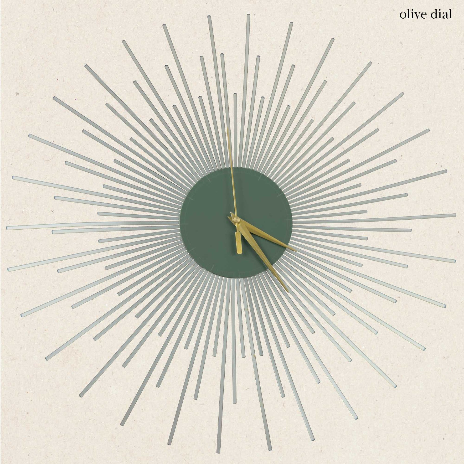 The Starburst Clock — Silver Rays - Clock - Chaos & Wit