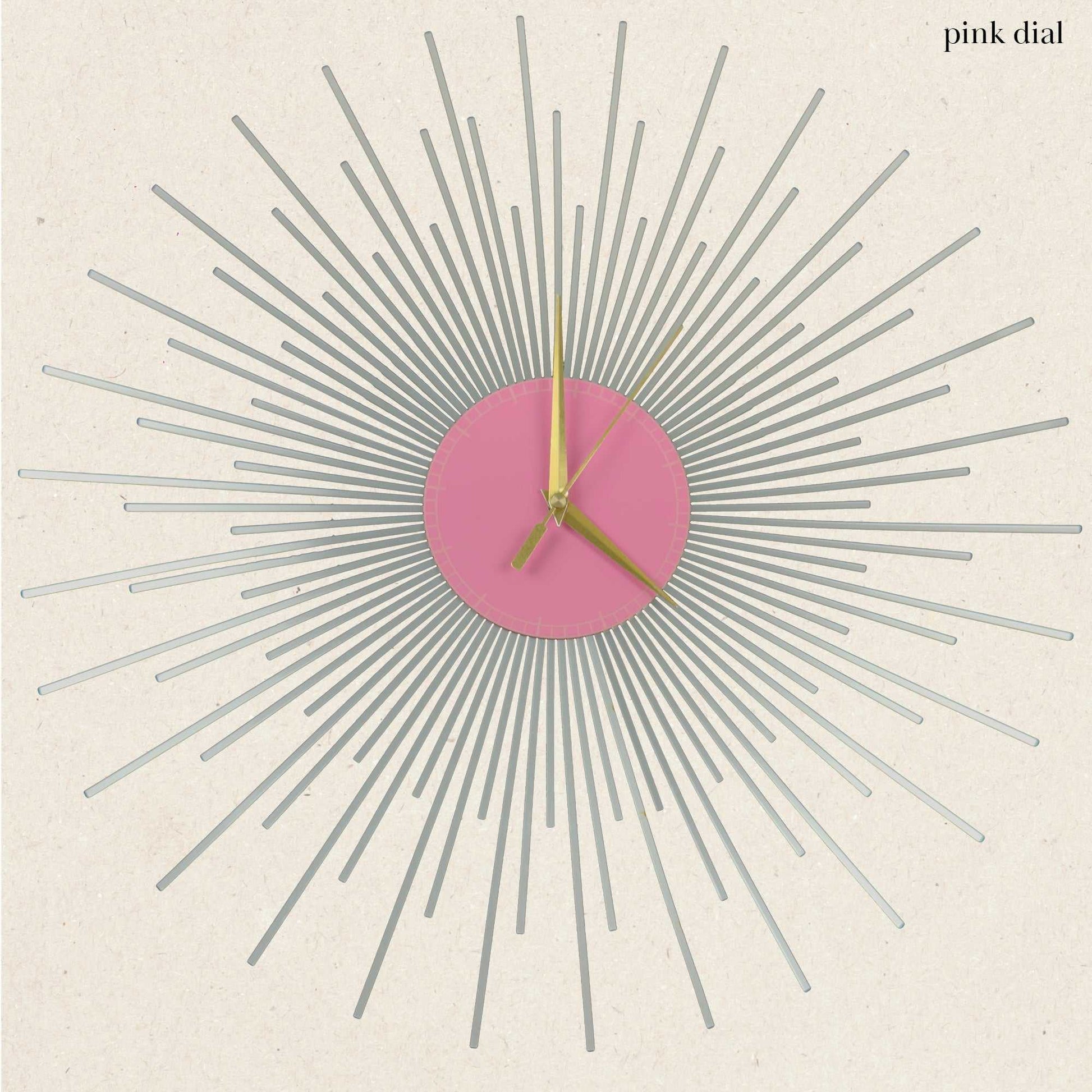 The Starburst Clock — Silver Rays - Clock - Chaos & Wit