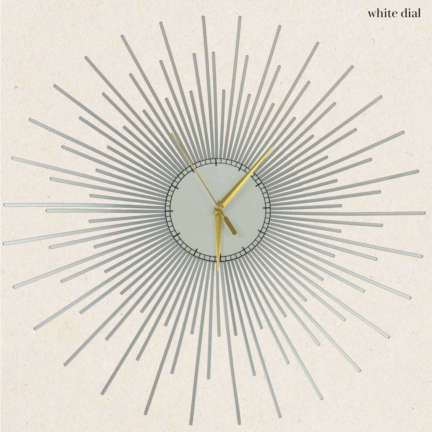 The Starburst Clock — Silver Rays - Clock - Chaos & Wit