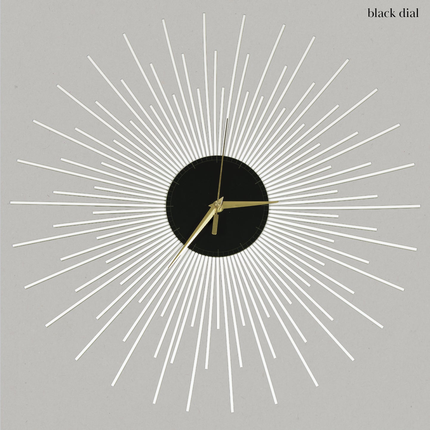 The Starburst Clock — White Rays - Clock - Chaos & Wit