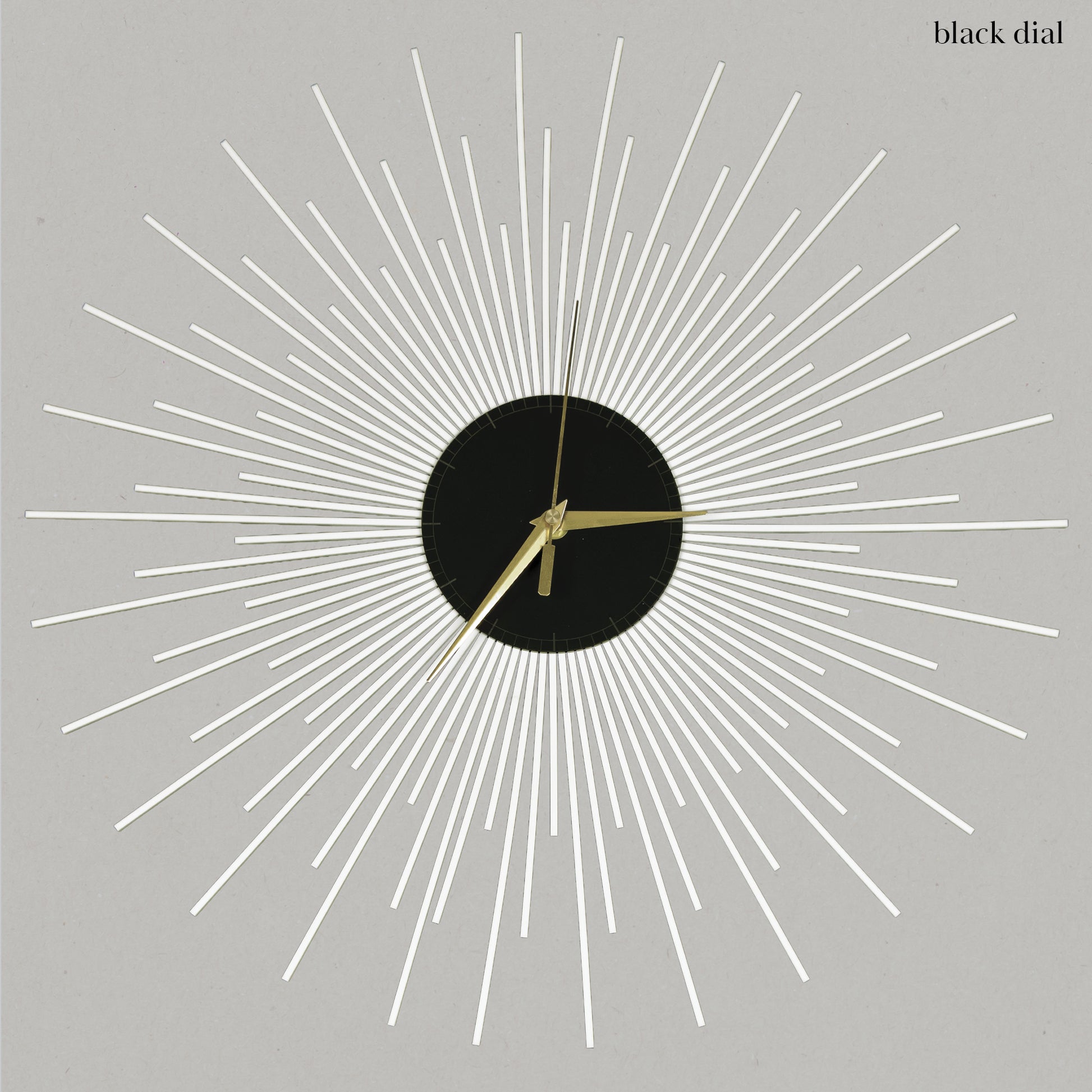 The Starburst Clock — White Rays - Clock - Chaos & Wit