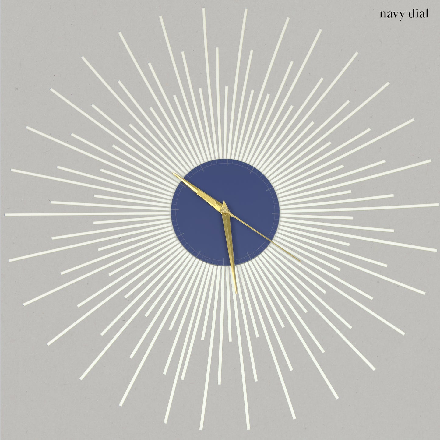 The Starburst Clock — White Rays - Clock - Chaos & Wit