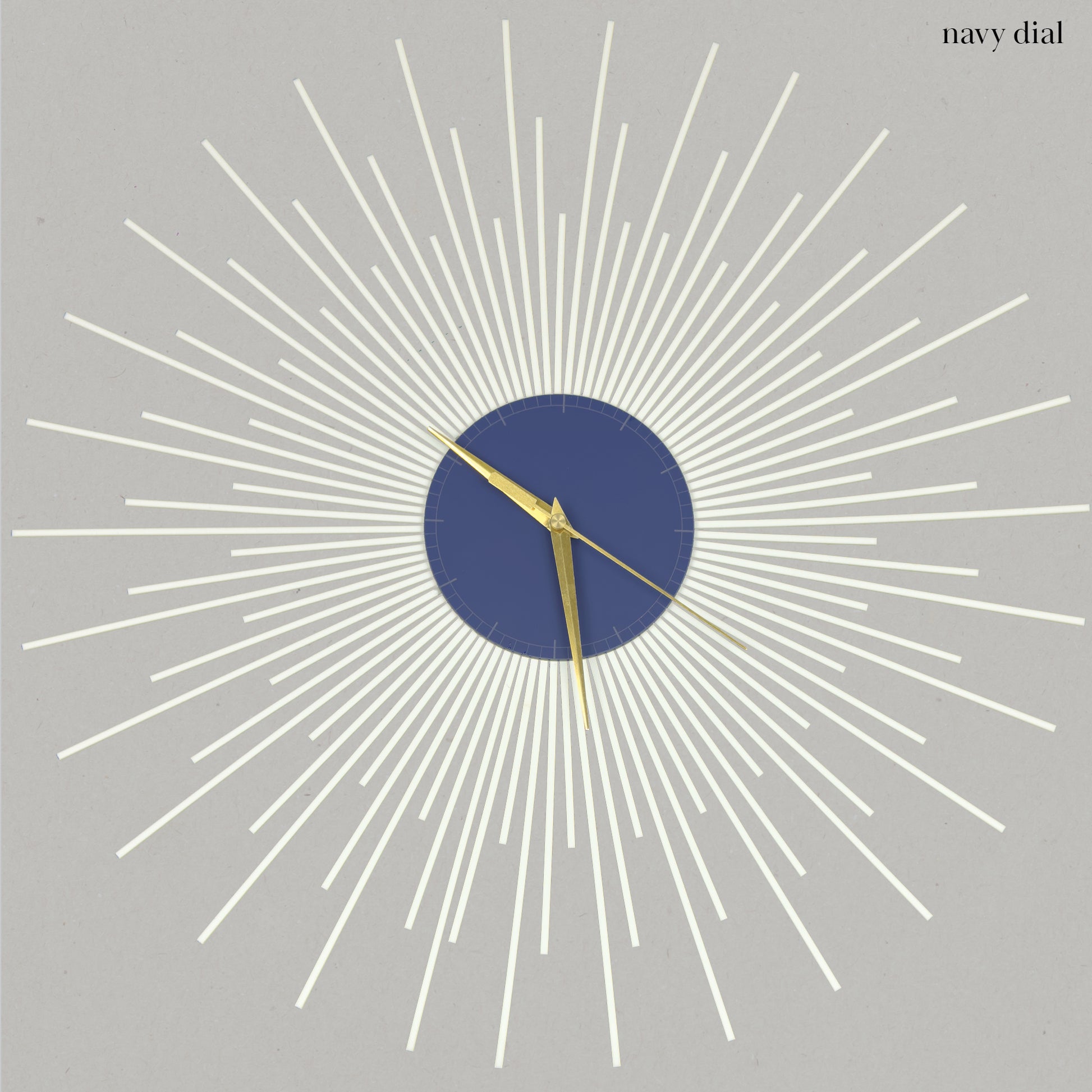 The Starburst Clock — White Rays - Clock - Chaos & Wit