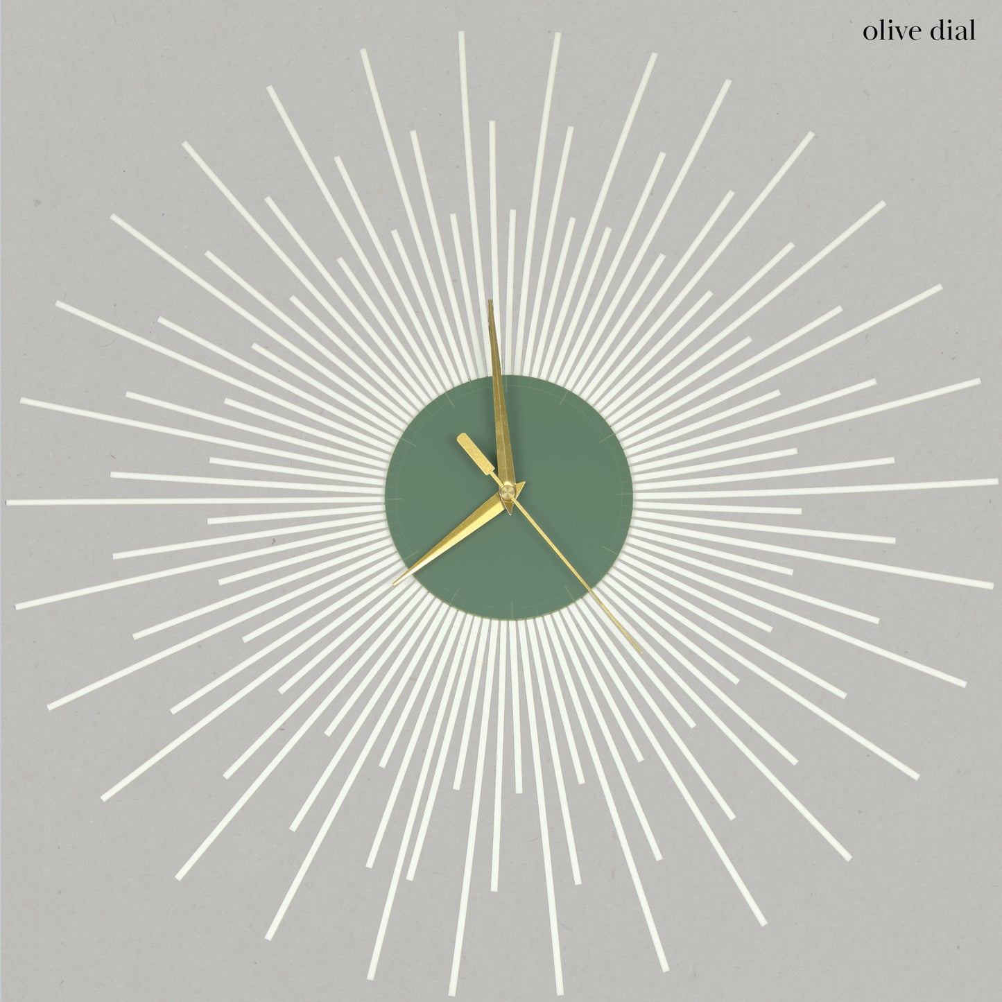 The Starburst Clock — White Rays - Clock - Chaos & Wit