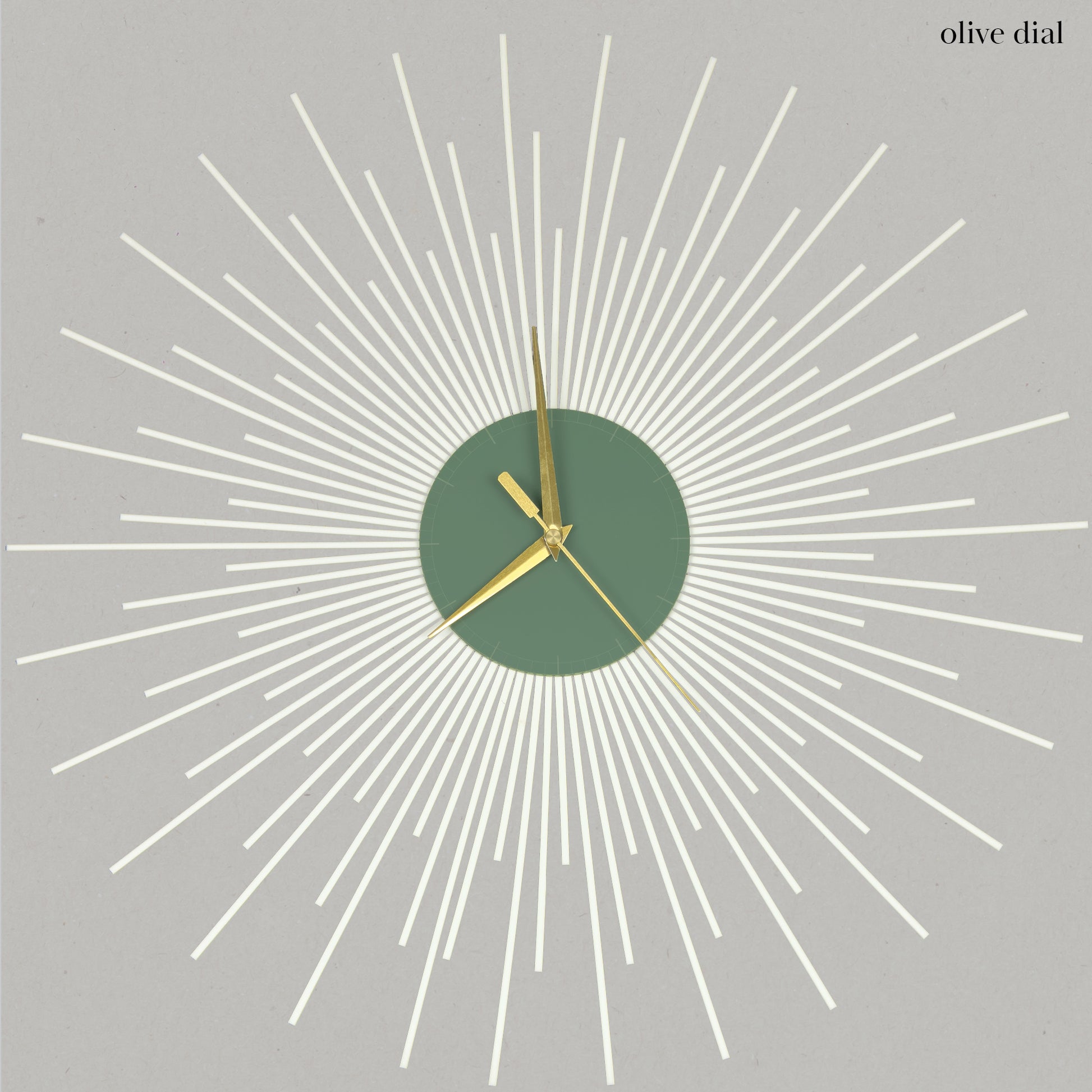 The Starburst Clock — White Rays - Clock - Chaos & Wit
