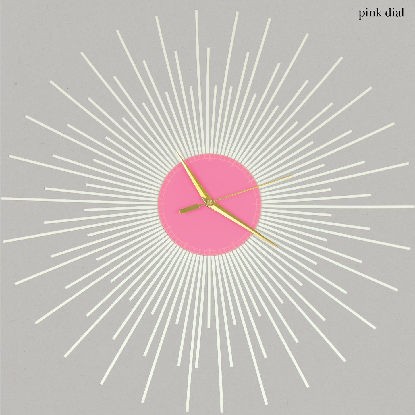 The Starburst Clock — White Rays - Clock - Chaos & Wit
