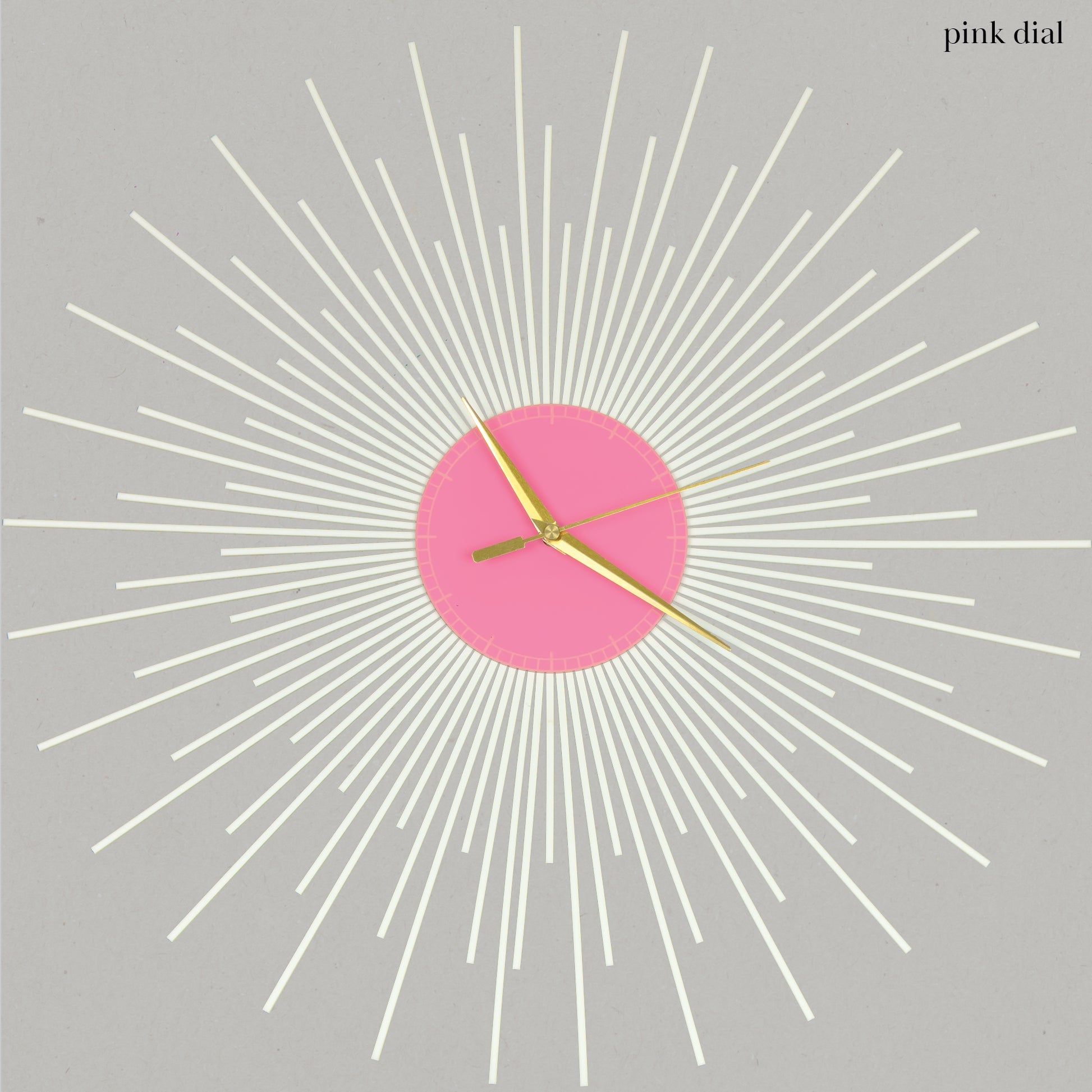 The Starburst Clock — White Rays - Clock - Chaos & Wit
