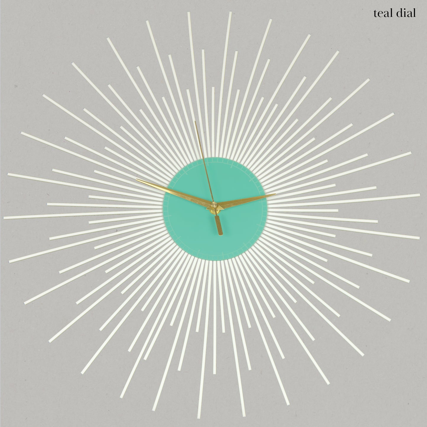 The Starburst Clock — White Rays - Clock - Chaos & Wit