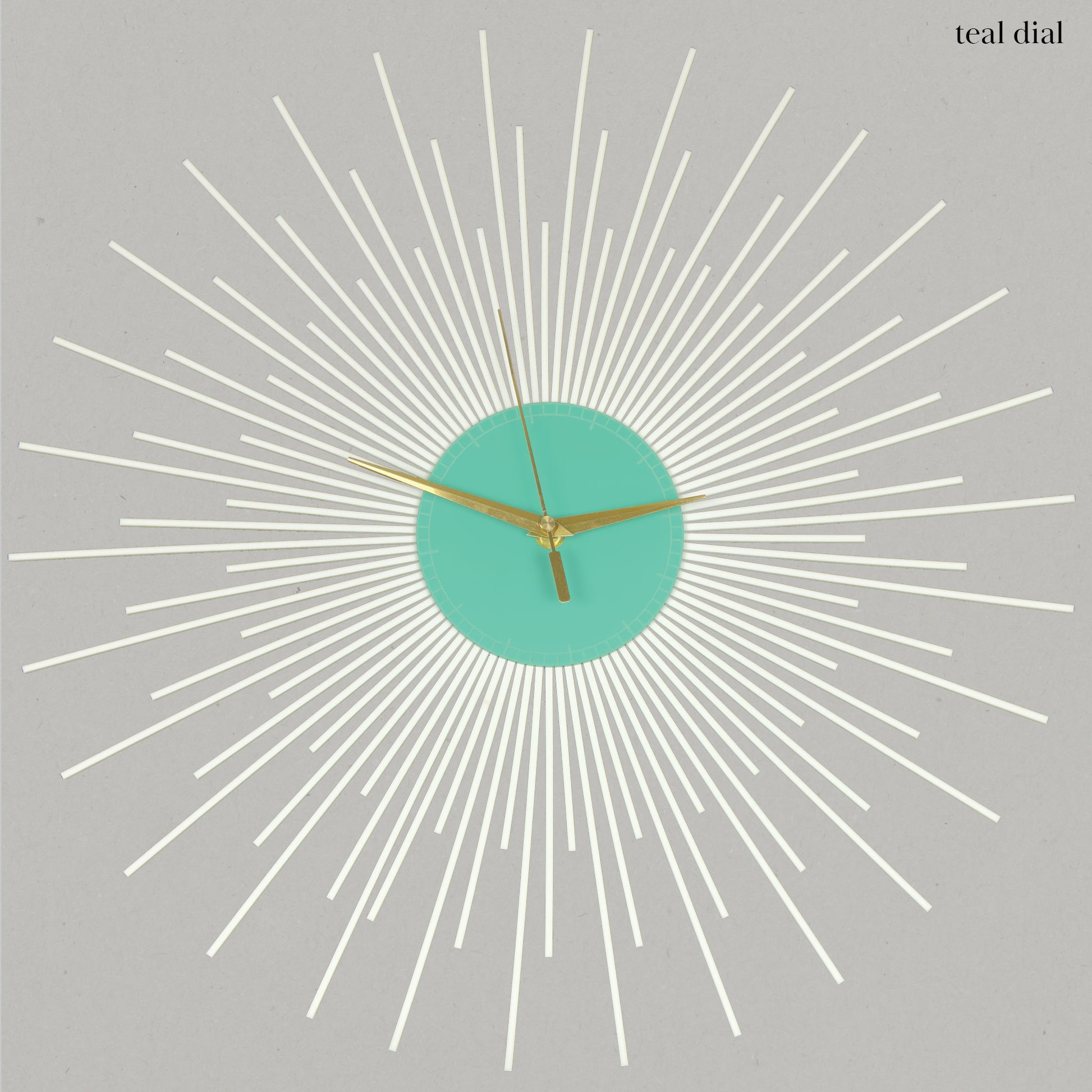 The Starburst Clock — White Rays - Clock - Chaos & Wit