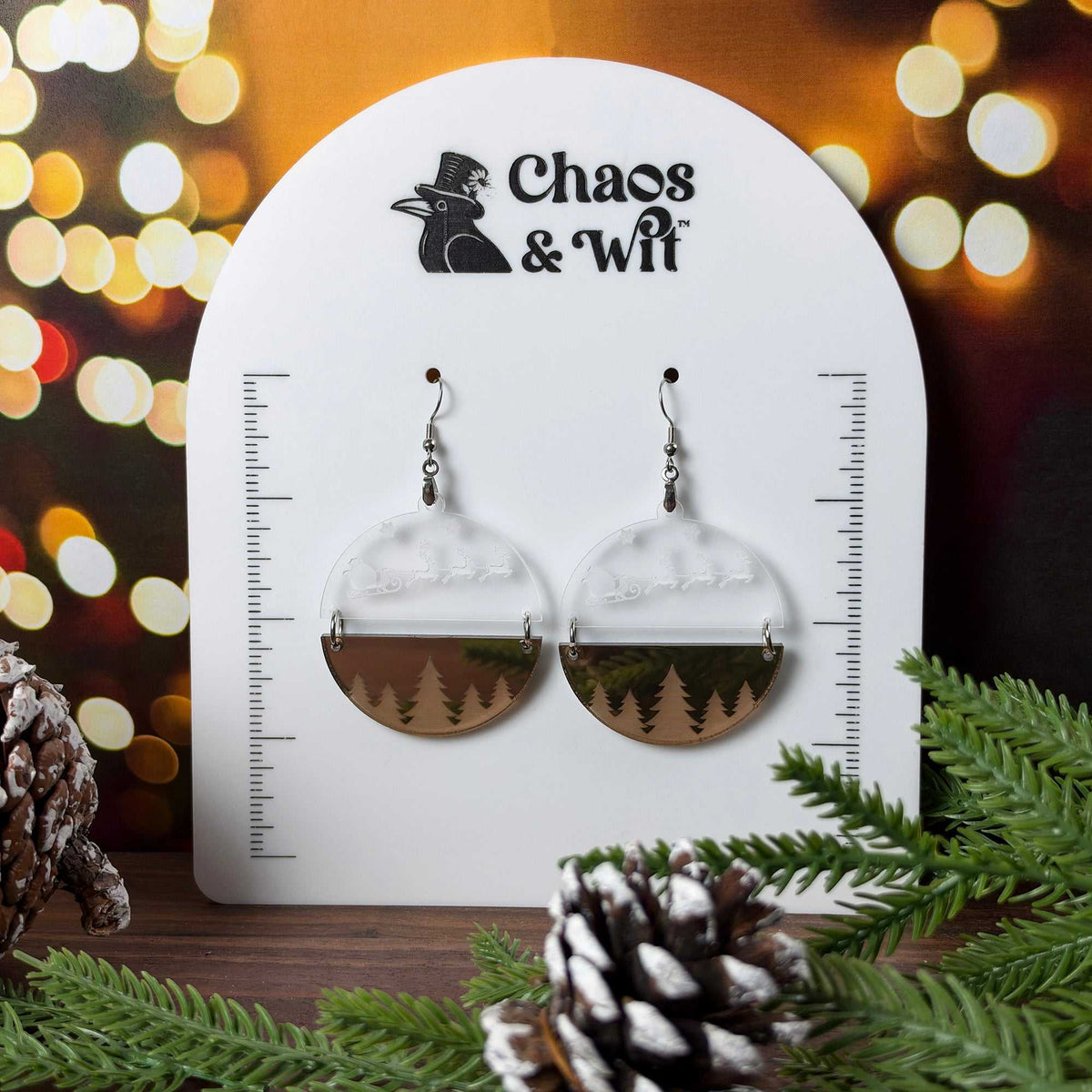 Santa's Flight Earrings - Earrings - Chaos & Wit
