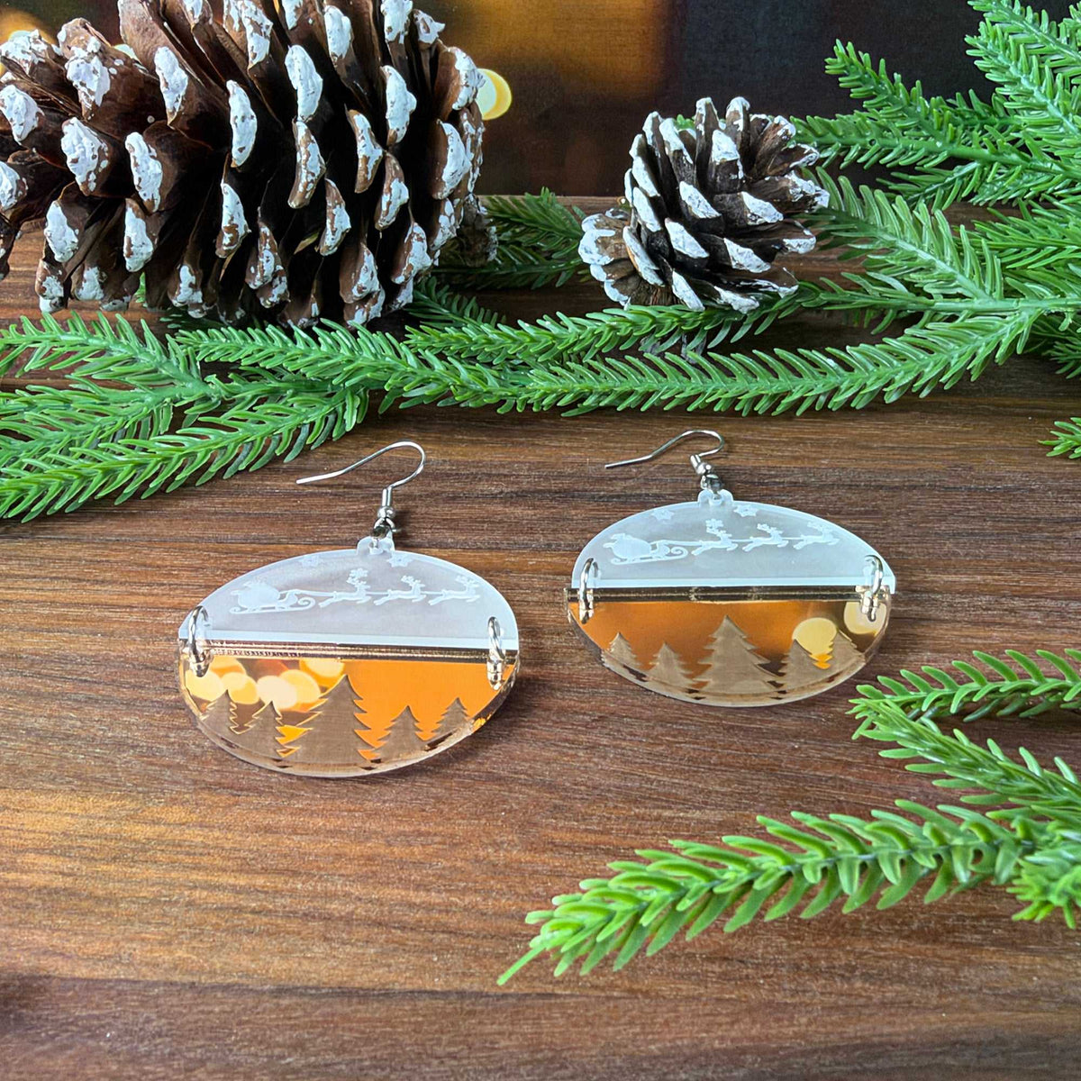 Santa's Flight Earrings - Earrings - Chaos & Wit