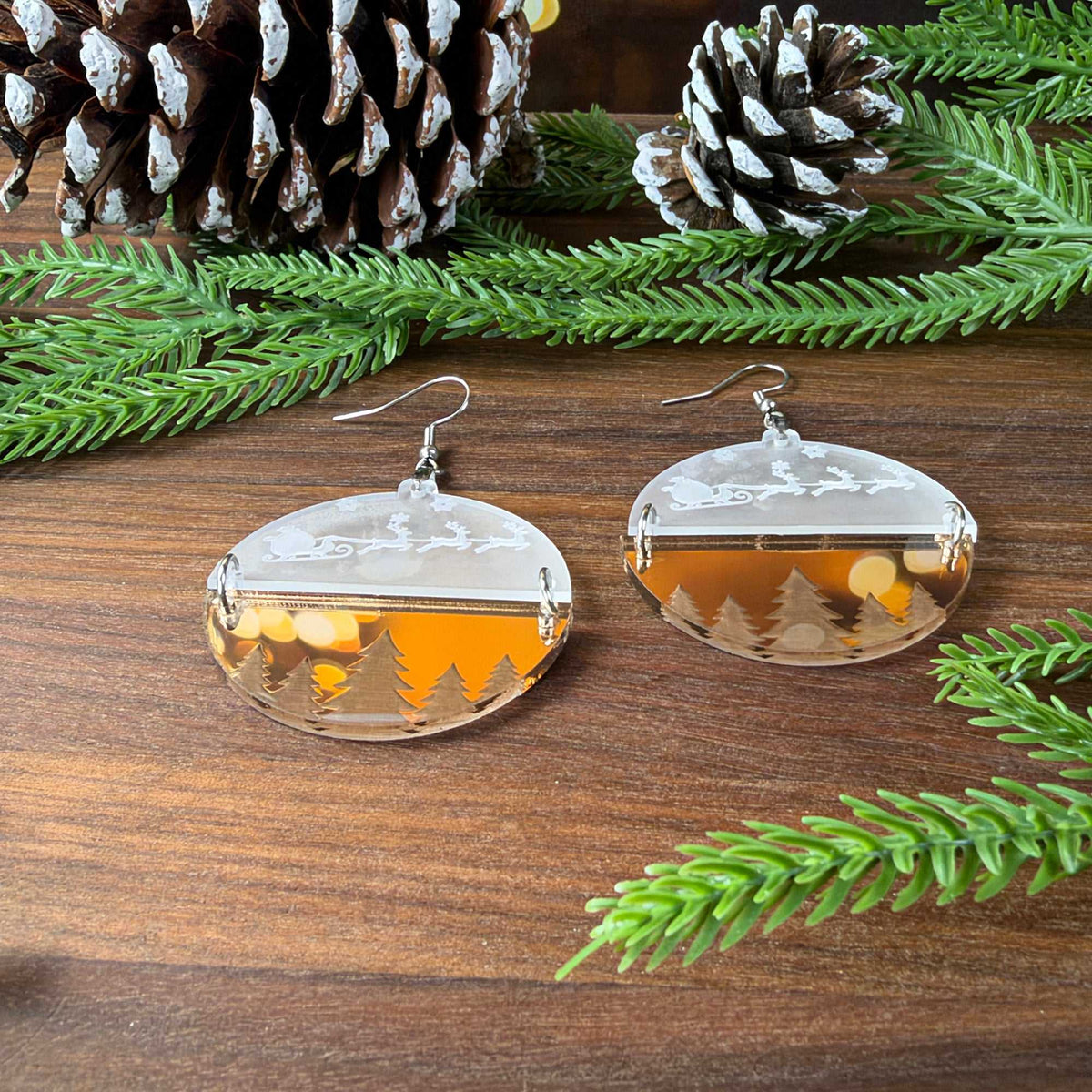 Santa's Flight Earrings - Earrings - Chaos & Wit